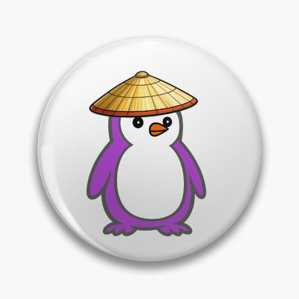 Item preview, Pippo Penguin with Japanese Kasa – Cute Cartoon Penguin Character designed and sold by Pippo-Penguin.