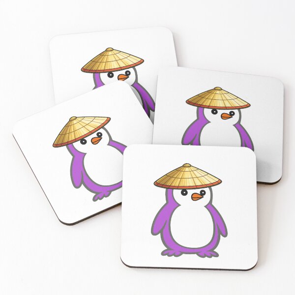 Item preview, Pippo Penguin with Japanese Kasa – Cute Cartoon Penguin Character designed and sold by Pippo-Penguin.