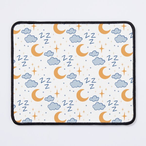 Item preview, Sleepy Moon & Cloud Pattern | Cute Dreamy Night Seamless Design designed and sold by TheSpellboundArtist.