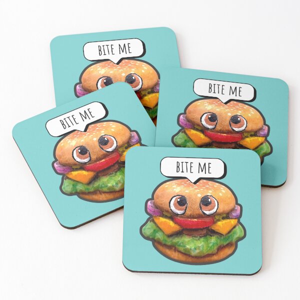 Item preview, Funny burger - Bite me! designed and sold by TurquoiseChicken.