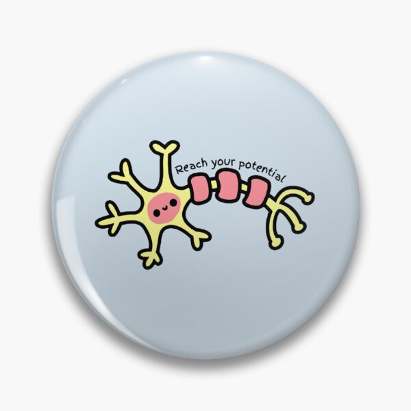 Item preview, Reach your potential - Cute Neuron - Psychology Design   designed and sold by Nathan-Store.