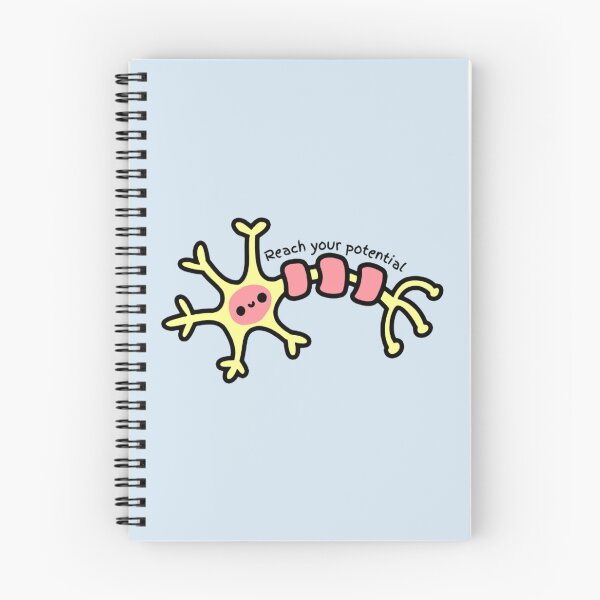 Item preview, Reach your potential - Cute Neuron - Psychology Design   designed and sold by Nathan-Store.