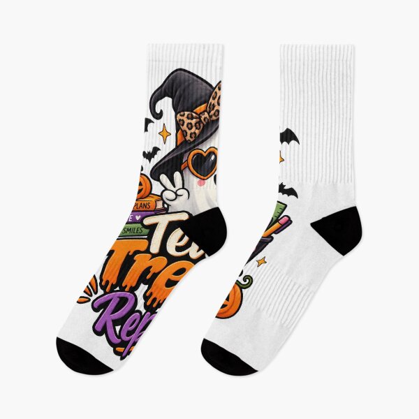 Item preview, Teach Treat Repeat – Cute Halloween Ghost Teacher Design designed and sold by Gallery-yuuna .