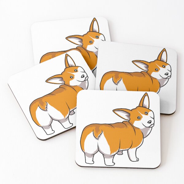 Item preview, Cute Corgi Dog Looking Behind designed and sold by Jaudaux Designs.