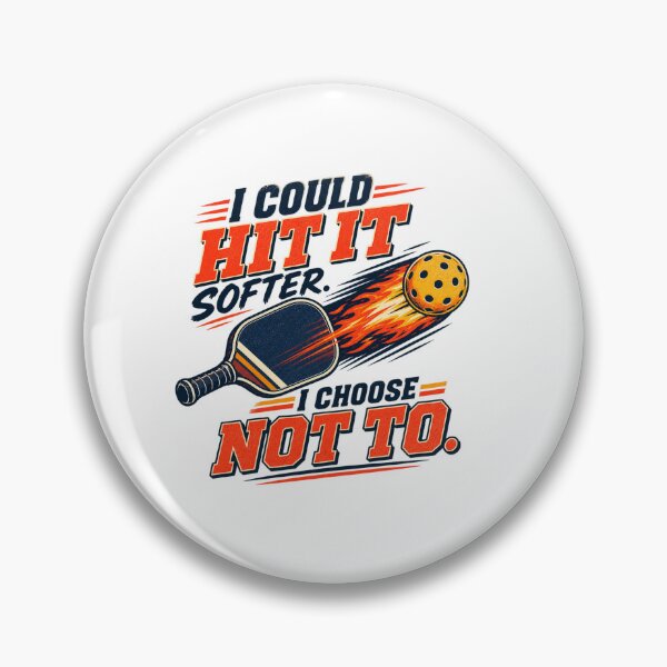 Item preview, I Could Hit It Softer Pickleball Funny Hard Hitter Pickleball Player designed and sold by zhivago1980.