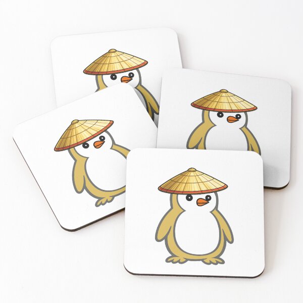 Item preview, Pippo Penguin with Japanese Kasa – Cute Cartoon Penguin Character designed and sold by Pippo-Penguin.