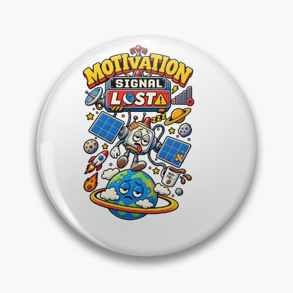 Item preview, Motivation Signal Lost – Funny Space Robot Coffee Humor designed and sold by NarpLTD.