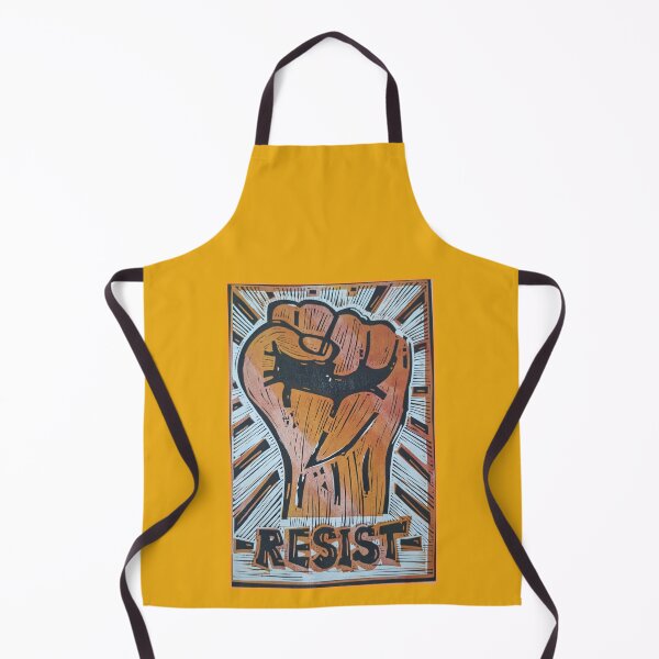 Item preview, Resist. Lino print protest artwork designed and sold by SombreroDoodles.