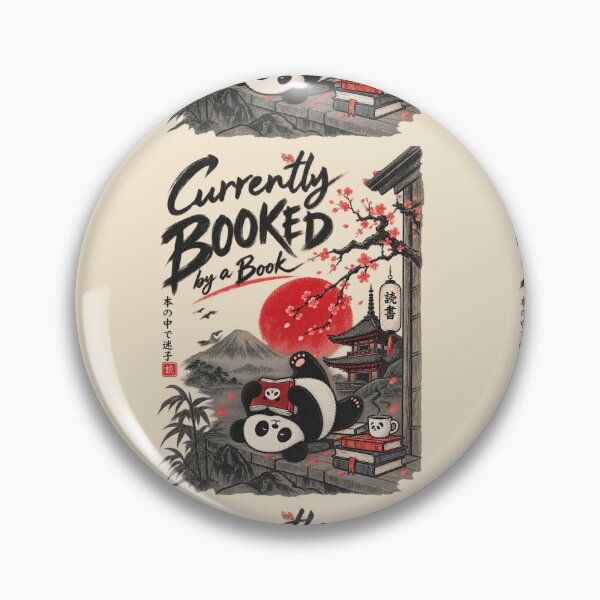 Item preview, Currently Booked by a Book Japanese Panda Design designed and sold by wearlytee.