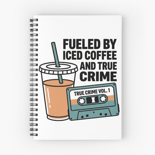 Item preview, Fueled By Iced Coffee And True Crime Aesthetic designed and sold by PANCOSS.