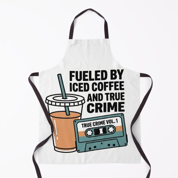 Item preview, Fueled By Iced Coffee And True Crime Aesthetic designed and sold by PANCOSS.