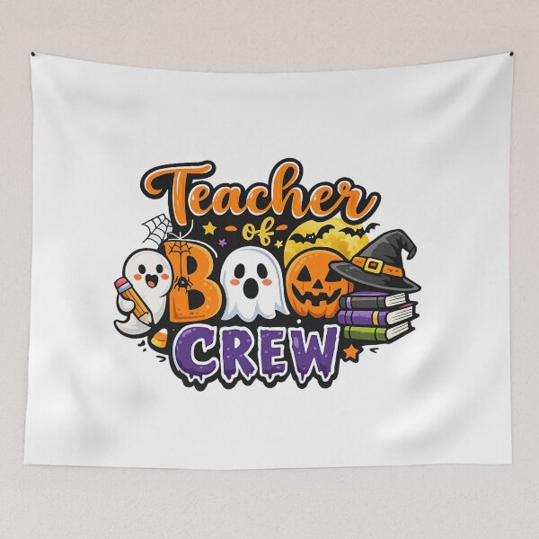 Item preview, Teacher of Boo Crew – Cute Halloween Ghost Teacher Design designed and sold by Gallery-yuuna .