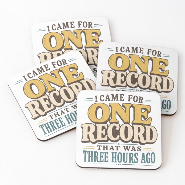 Item preview, I Came For One Record That Was Three Hours Ago Funny Vinyl Shirt designed and sold by Golden Era Studio.