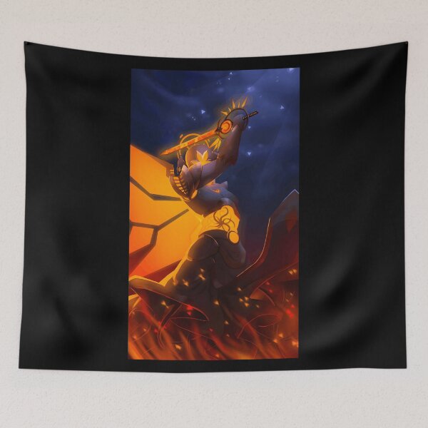 Item preview, Epic Fire Warrior with Sword Design designed and sold by J-Mindful.