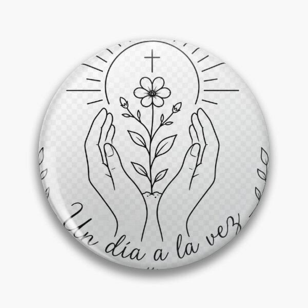 Item preview, One Day at a Time and God in Front - A Phrase of Faith designed and sold by EFMundoTextil.