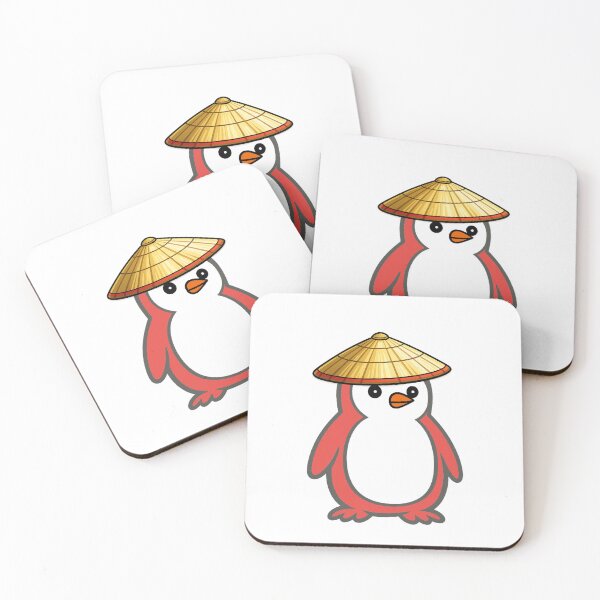 Item preview, Pippo Penguin with Japanese Kasa – Cute Cartoon Penguin Character designed and sold by Pippo-Penguin.