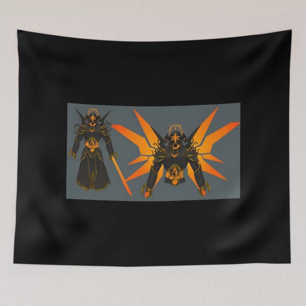 Item preview, Dark Fantasy Warrior with Fiery Wings designed and sold by J-Mindful.