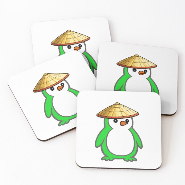 Item preview, Pippo Penguin with Japanese Kasa – Cute Cartoon Penguin Character designed and sold by Pippo-Penguin.
