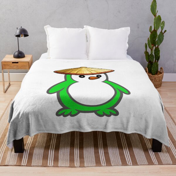 Item preview, Pippo Penguin with Japanese Kasa – Cute Cartoon Penguin Character designed and sold by Pippo-Penguin.