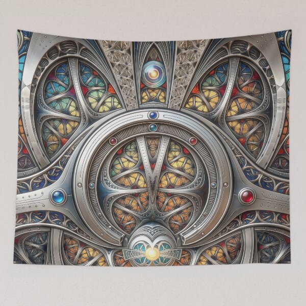 Item preview, Biomechanical Stained Glass Cathedral Machine  designed and sold by Frackxion.