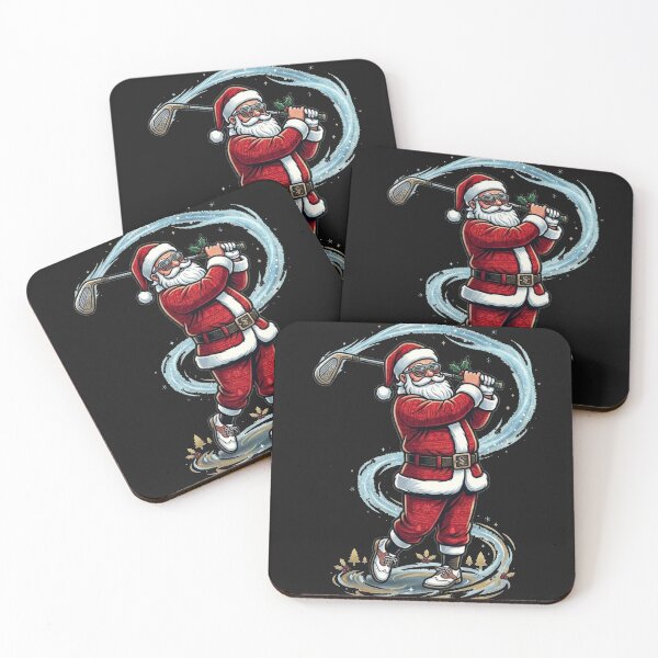 Item preview, Cool Santa Playing Golf - Funny Christmas Golf Design designed and sold by designwiss.