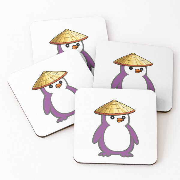 Item preview, Pippo Penguin with Japanese Kasa – Cute Cartoon Penguin Character designed and sold by Pippo-Penguin.