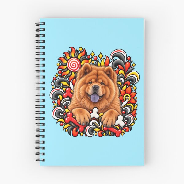 Item preview, Chow Chow Floral Art - Bones & Swirls Decor designed and sold by PixelsPaws.