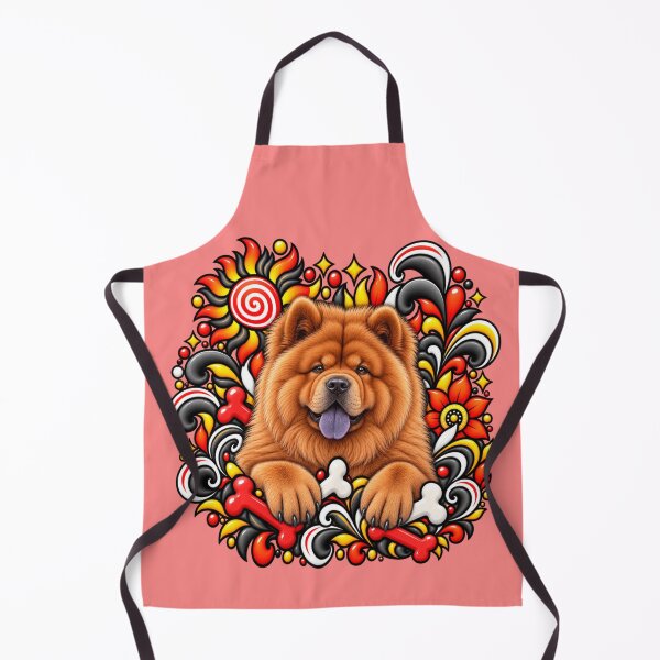Item preview, Chow Chow Floral Art - Bones & Swirls Decor designed and sold by PixelsPaws.