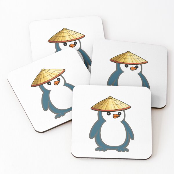 Item preview, Pippo Penguin with Japanese Kasa – Cute Cartoon Penguin Character designed and sold by Pippo-Penguin.