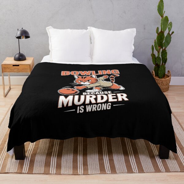 Item preview, BOWLING BECAUSE MURDER IS WRONG designed and sold by jkrphoto.