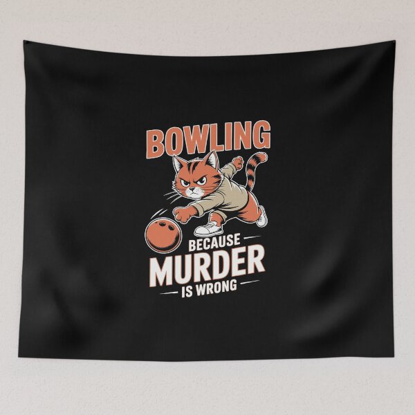 Item preview, BOWLING BECAUSE MURDER IS WRONG designed and sold by jkrphoto.