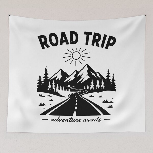 Item preview, Road Trip adventure awaits designed and sold by Traveldrawings.