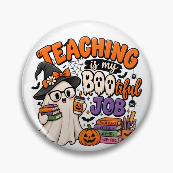 Item preview, Teaching Is My Boo-tiful Job – Cute Halloween Ghost Teacher Design designed and sold by Gallery-yuuna .