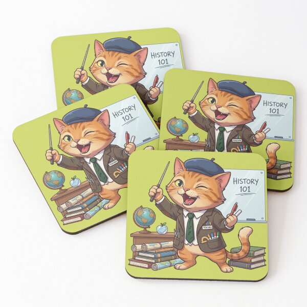 Item preview, Cute Teacher Cat designed and sold by zaoroo shop.