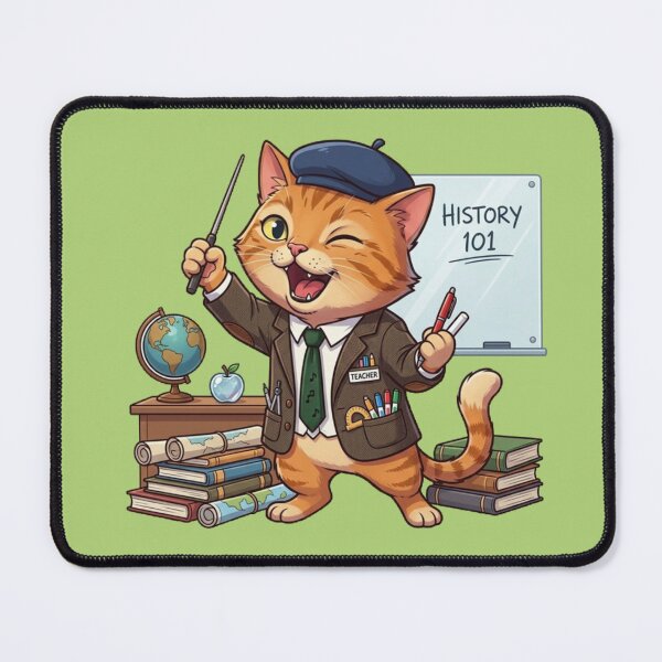 Item preview, Cute Teacher Cat designed and sold by zaoroo shop.