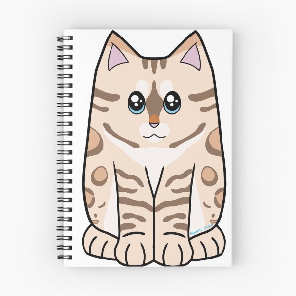 Item preview, Snow Bangle Cat Sticker designed and sold by SpoonAndDitto.