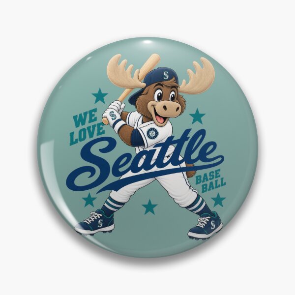 Item preview, We Love Seattle Baseball Mariner Moose designed and sold by GhostDawgs.