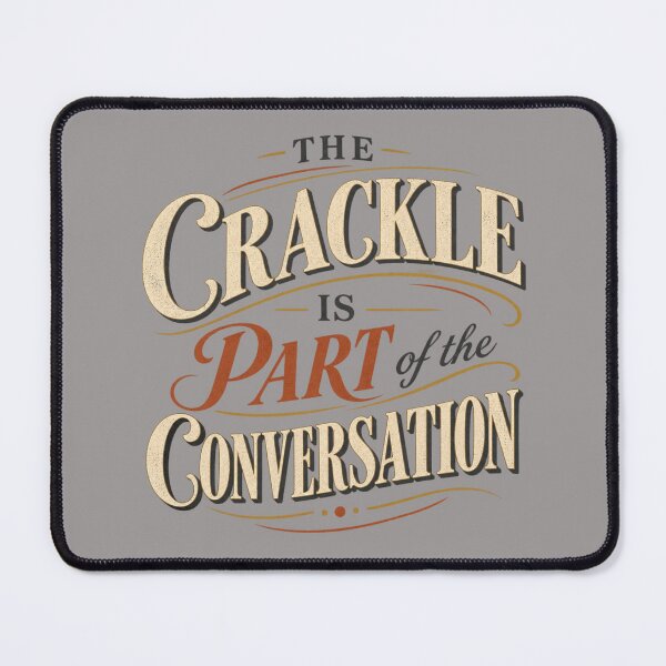 Item preview, The Crackle Is Part Of The Conversation Vintage Vinyl Typography designed and sold by Golden Era Studio.