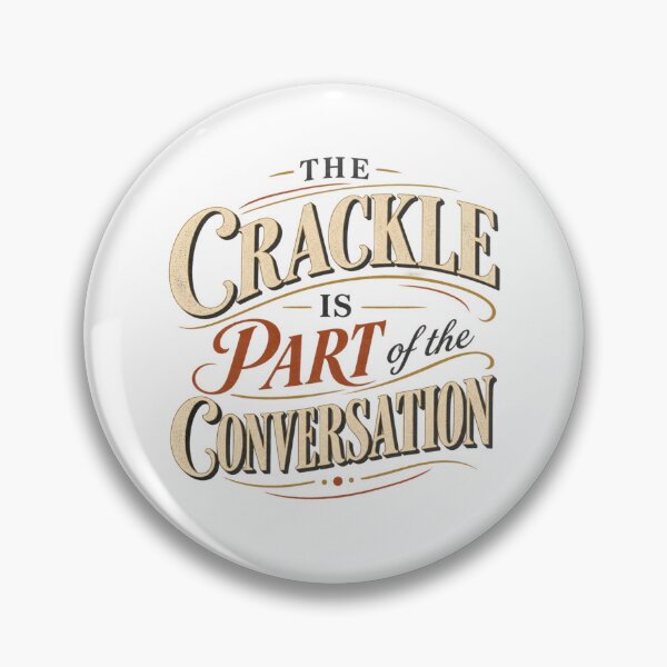 Item preview, The Crackle Is Part Of The Conversation Vintage Vinyl Typography designed and sold by Golden Era Studio.