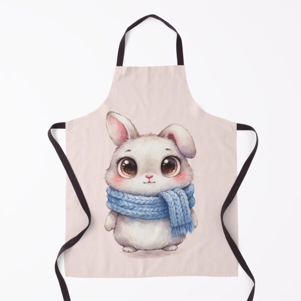 Item preview, Cute Baby Bunny in Blue Scarf – Whimsical Watercolor Animal. designed and sold by SaraSumi.