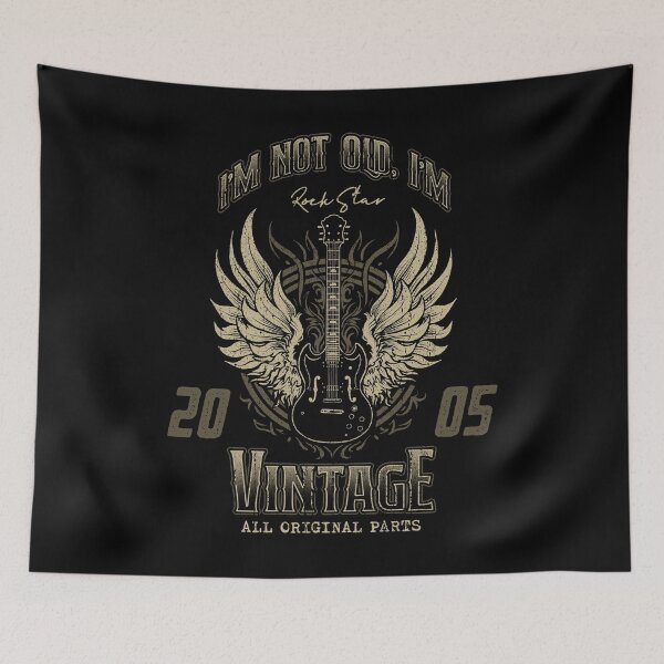 Item preview, I'm Not Old I'm Vintage Retro 2005 Guitar Player designed and sold by JRRTs.