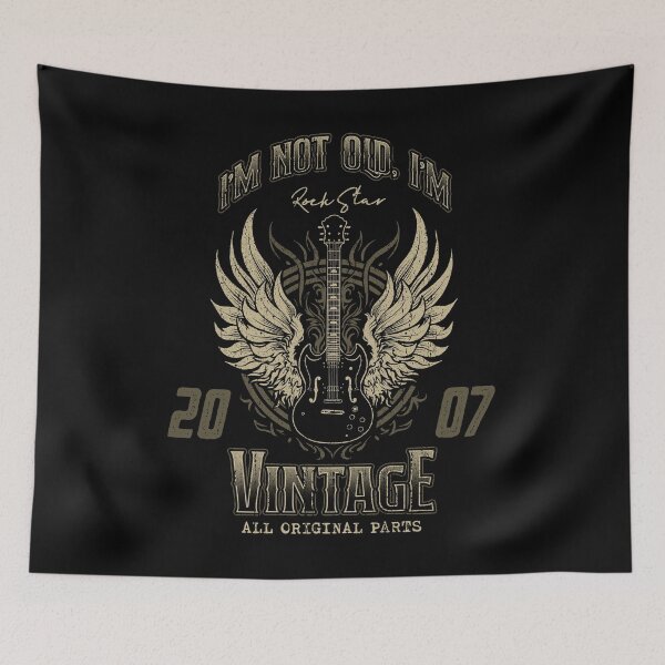 Item preview, I'm Not Old I'm Vintage Retro 2007 Guitar Player designed and sold by JRRTs.
