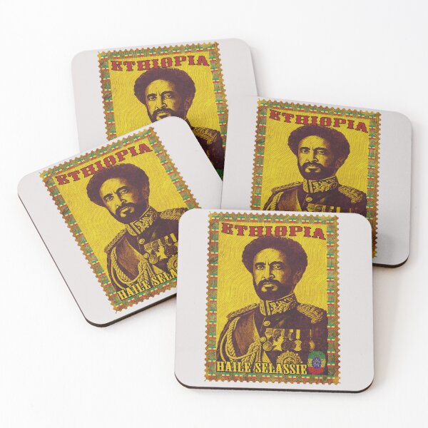 Item preview, Haile Selassie Ethiopia Vintage Stamp Pan-African Art designed and sold by Youngkev-arts.