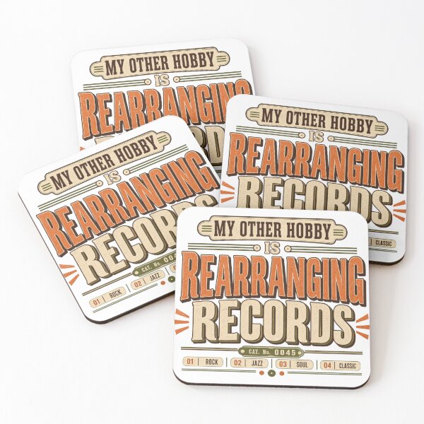 Item preview, My Other Hobby Is Rearranging Records Funny Vinyl Collector Design designed and sold by Golden Era Studio.