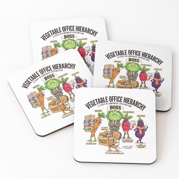 Item preview, Funny Vegetable Office Hierarchy Workplace Humor Boss Employee Gift designed and sold by MrDev.
