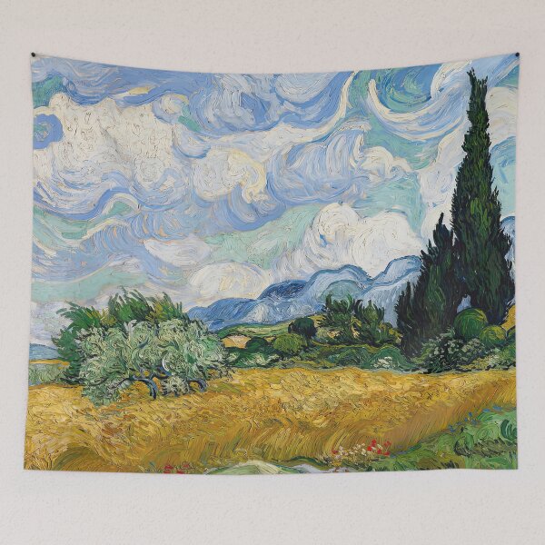 Item preview, Vincent van Gogh Wheat Field with Cypresses designed and sold by DavidSrna.