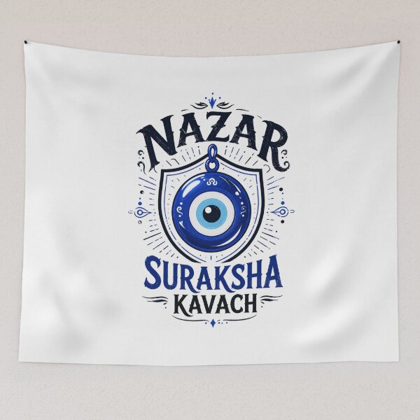 Aperçu de l'œuvre Nazar Suraksha Kavach - Protection drôle desi contre le mauvais œil créée et vendue par everyone cloth house.