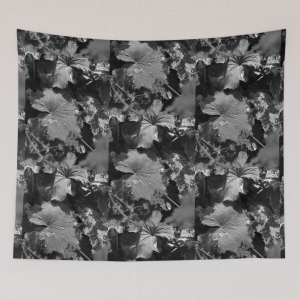 Item preview, Black and White Leaf Macro Photography designed and sold by FoxPix.