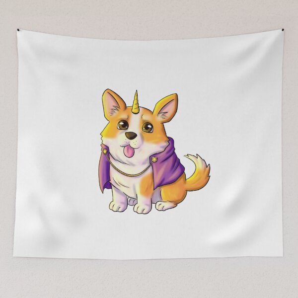 Item preview, Cute Magical Corgi Unicorn Magical Wizard designed and sold by JimboTurtle.