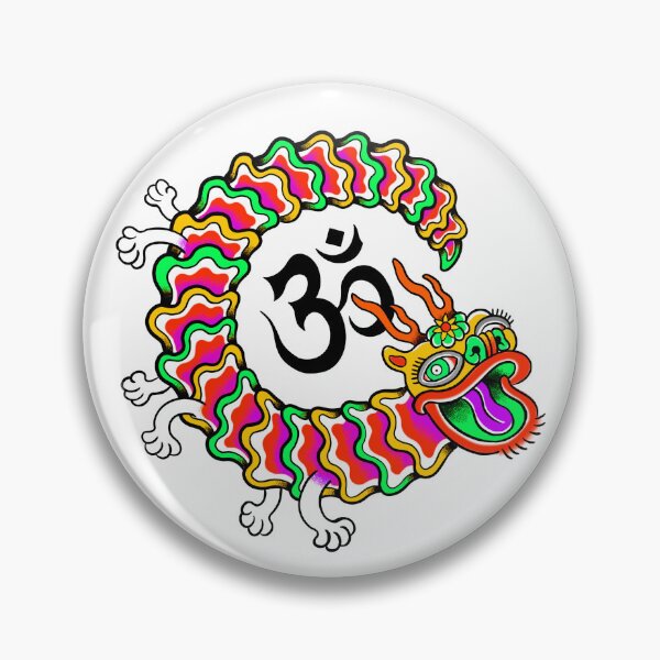Item preview, Chinese Dragon Om Symbol Circle designed and sold by MARCOSURREAL.